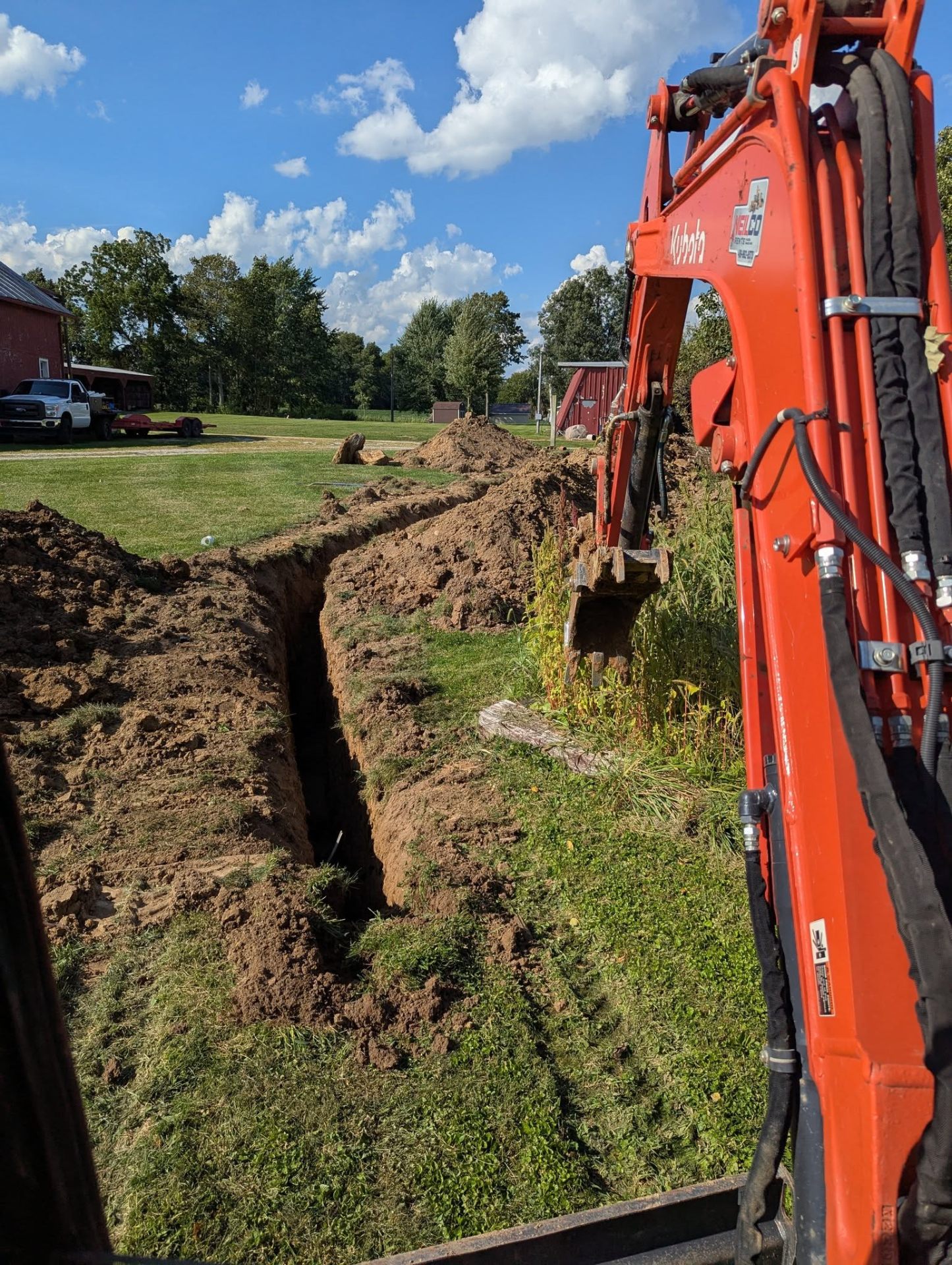 Trenching & Water Lines — RS Services, Ashland OH